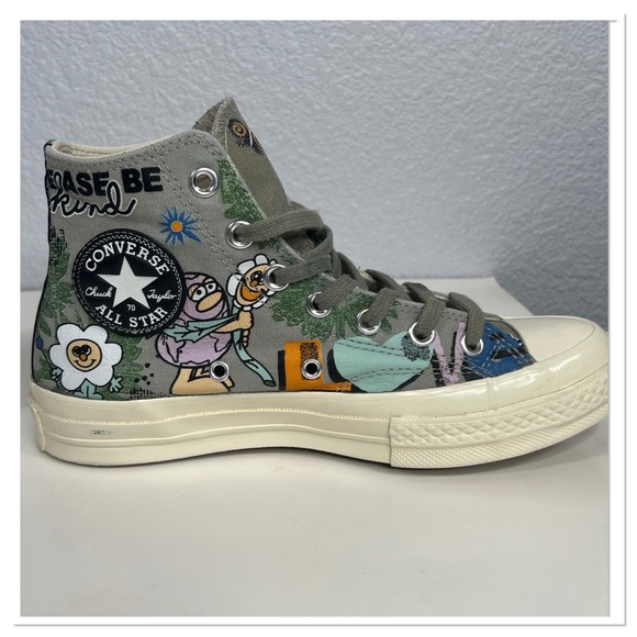 Converse Chuck Taylor All Star 70 Hi Floral Much Love Slate Egret M 5.5 / W 7.5 - Picture 7 of 12
